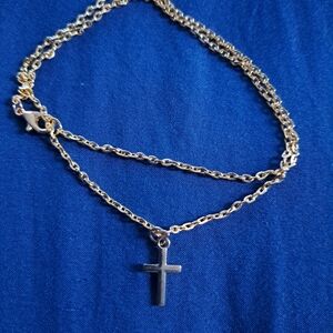 Gold Cross Pendant Necklace